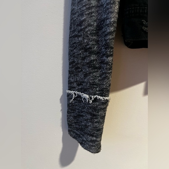 Free People Distressed Denim Jacket - Picture 3 of 6